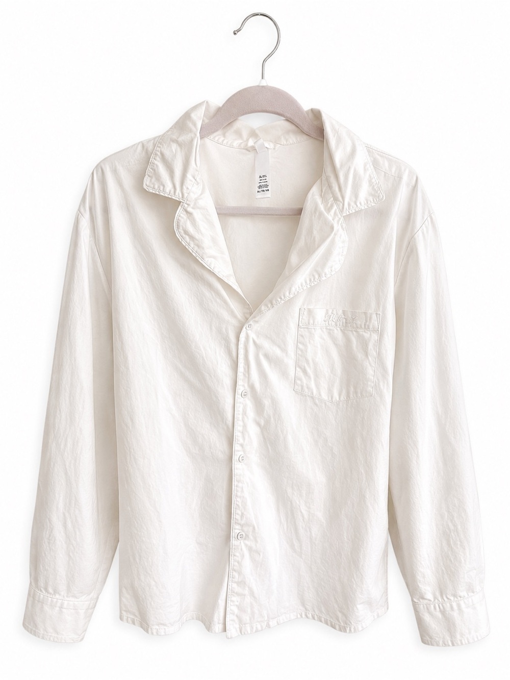 SKIMS Classic White Button-Up shirt